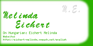 melinda eichert business card